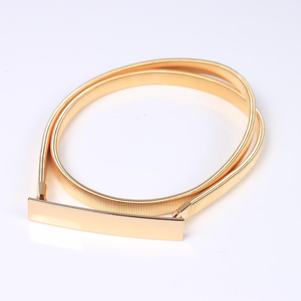 Formal Belt Leather Thin - حزام خصر مرن رفيع من سبائك