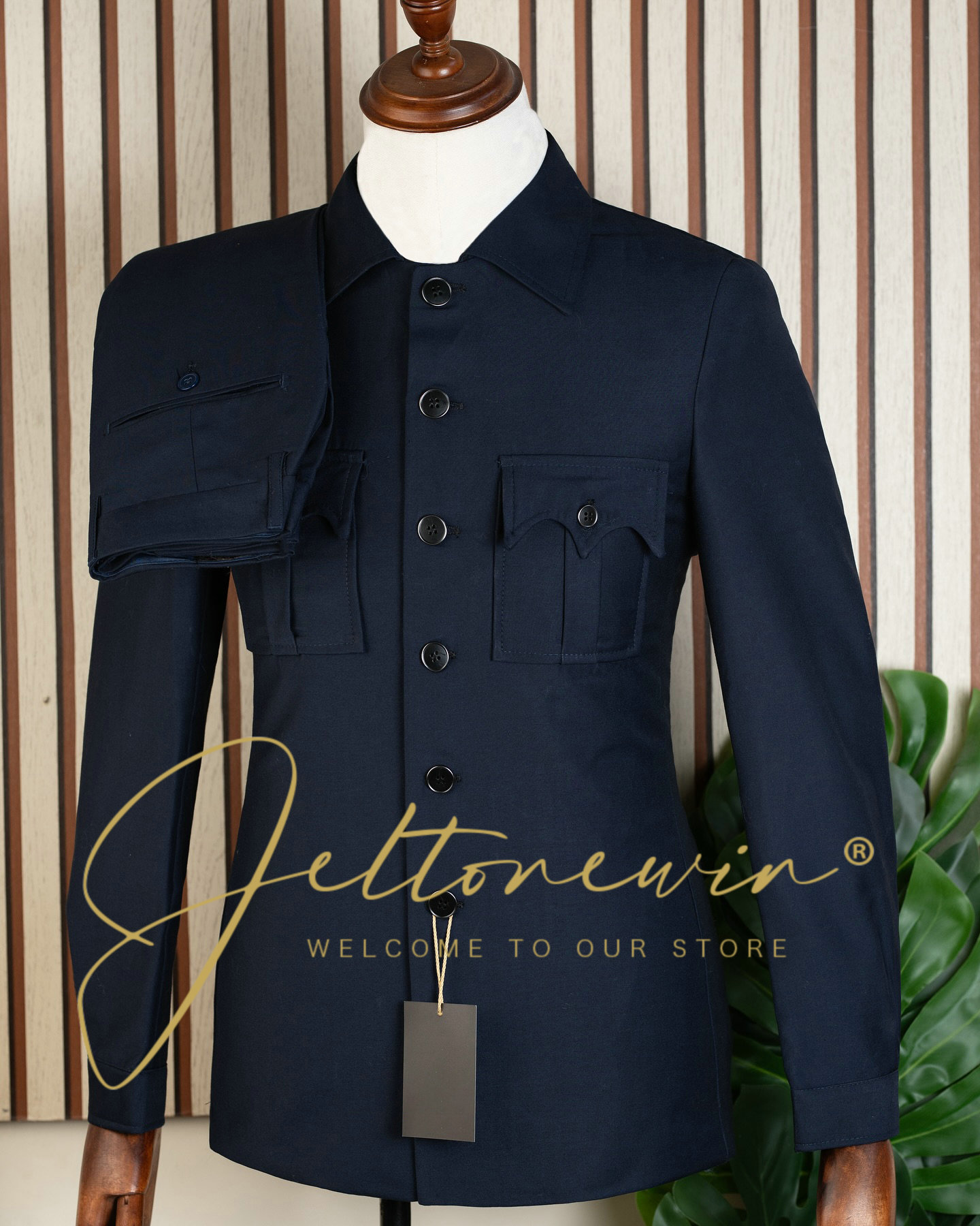 Latest Men Formal Wear - بدلة رجالية مكونة من قطعتين باللون