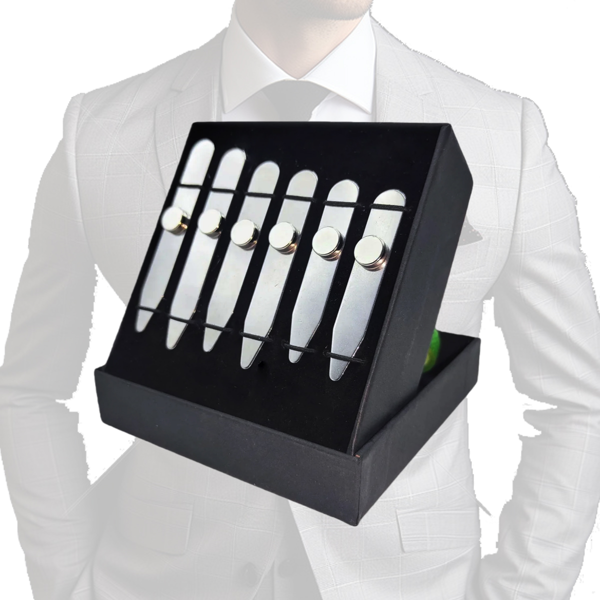 Collar Stay Metal - 6 قطع من أدوات الياقات المصنوعة