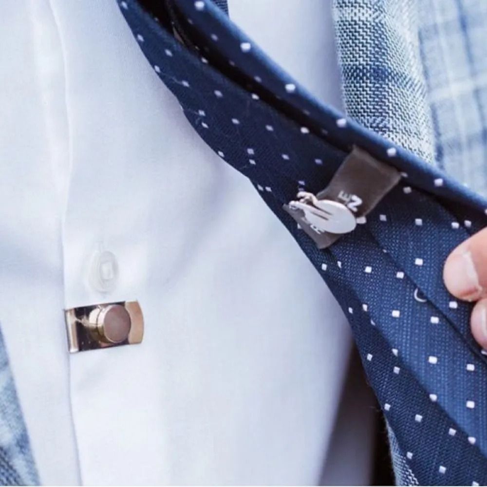 Collar Stay Metal - جديد غير مرئية التعادل البقاء كليب