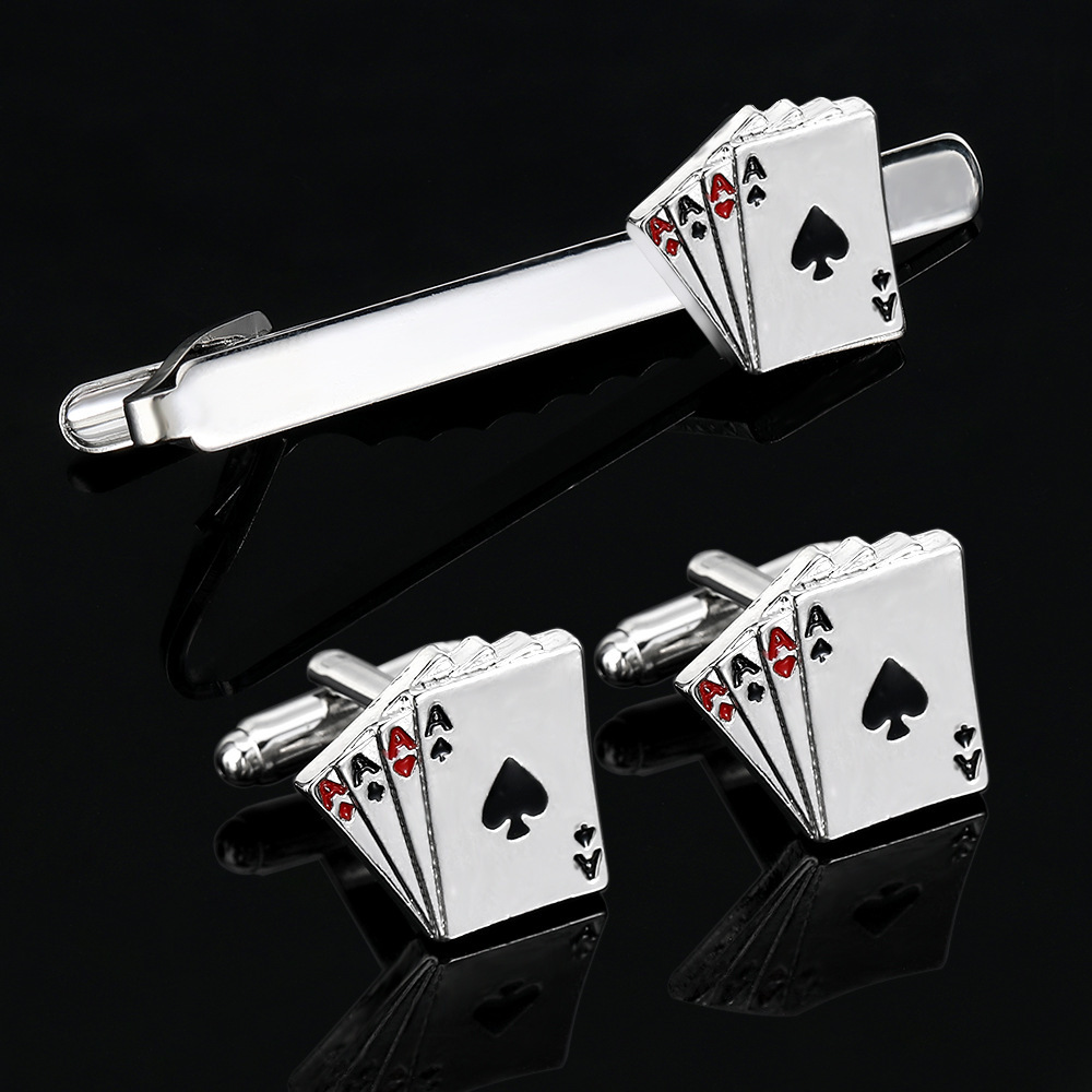 Tie Bar Clip - مجموعة مشبك ربطة عنق لبطاقة البوكر