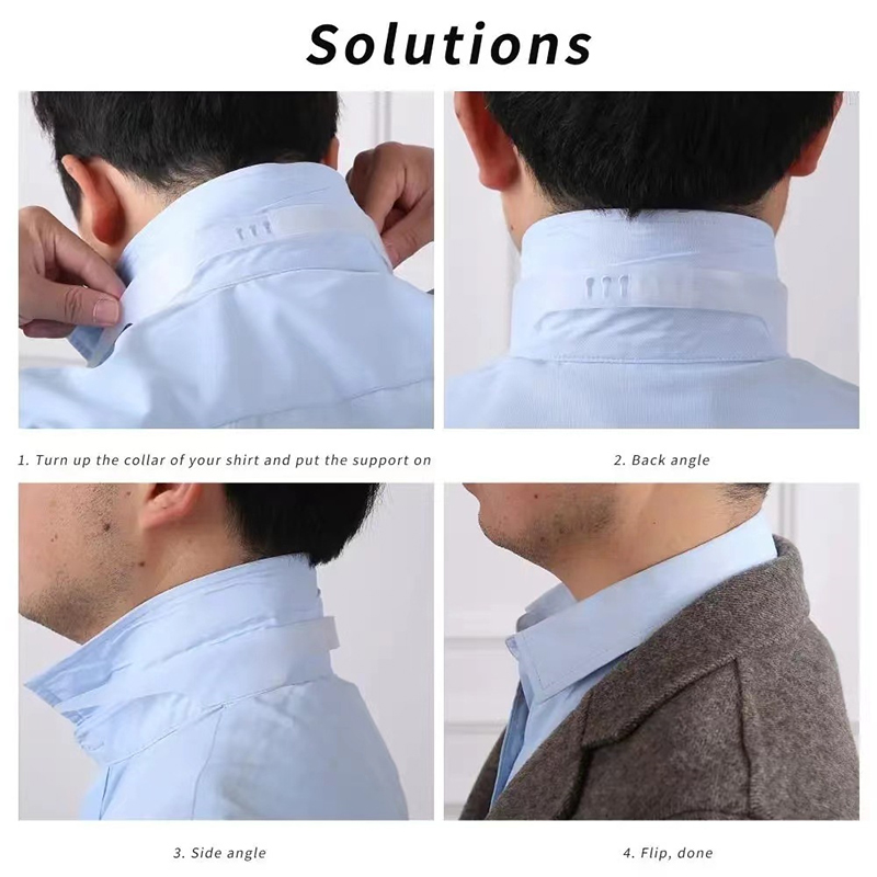 Collar Stay Metal - دعامة ياقة قميص قابلة للتعديل، مشد