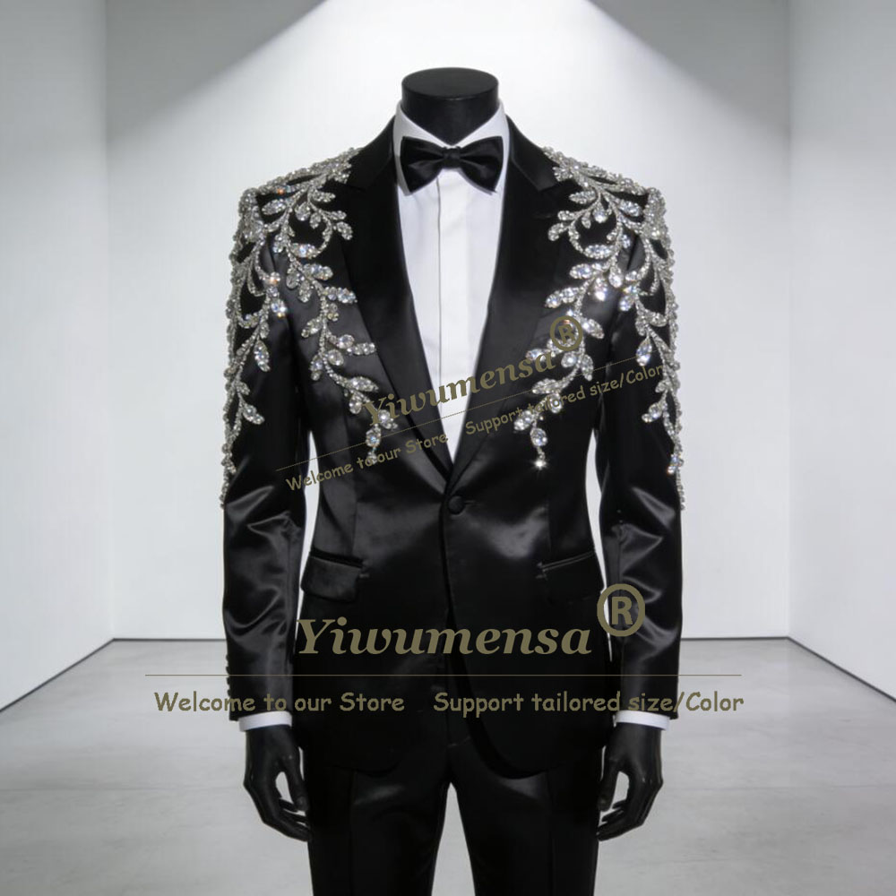 Men Formal Wear With Blazer - طقم بدلة رسمية للرجال من الساتان