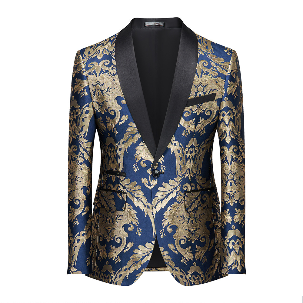 سترة سهرة فاخرة مطرزة باللونين - مراجعة Asian Men Formal Wear وسعره