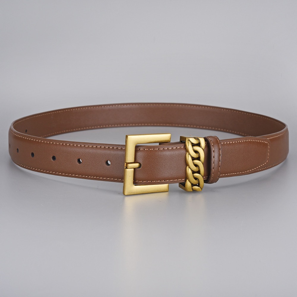 حزام جلدي عصري بعرض 2.3 سم، مص - مراجعة Formal Belt Leather Thin وسعره