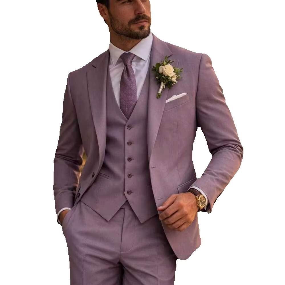 بدلة رجالية ثلاثية القطع بلون  - مراجعة Men Formal Wear With Blazer وسعره