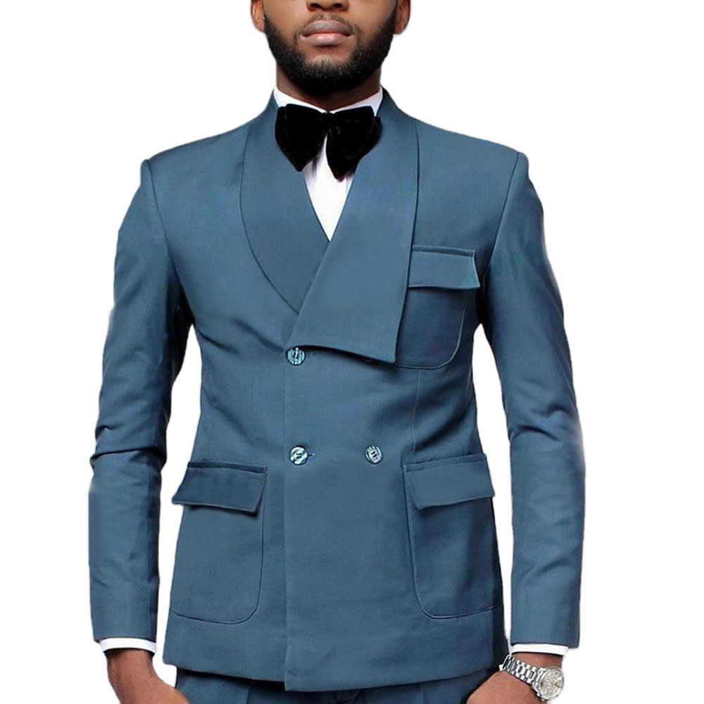 أحدث تصميم مزدوج الصدر بحيرة ا - مراجعة Men Formal Wear With Blazer وسعره