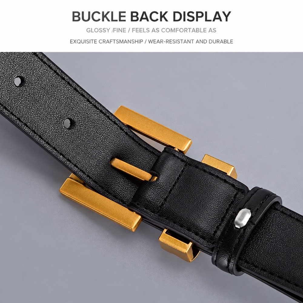 حزام جلدي عصري بعرض 2.3 سم، مش - مراجعة Formal Belt Leather Thin وسعره