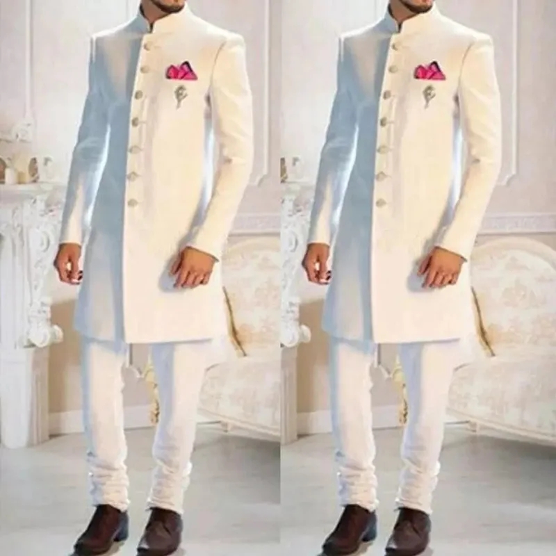 بدلة رسمية طويلة للرجال بتصميم - مراجعة Men Formal Wear Indian وسعره