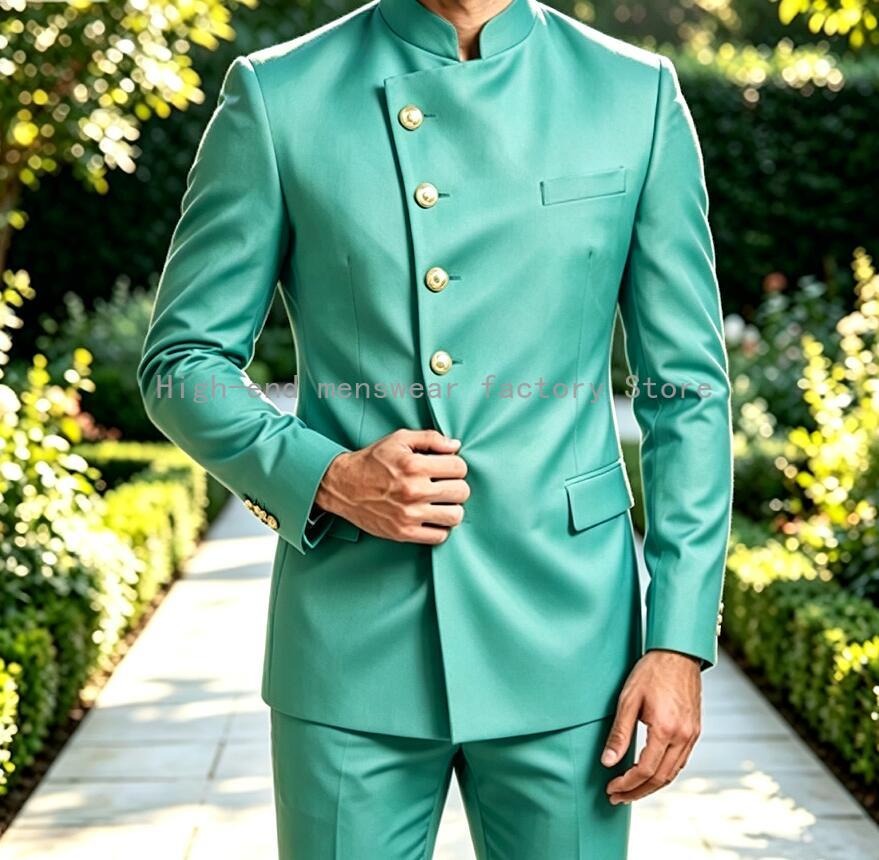 أحدث تصميم لبدلة رجالية صينية  - مراجعة Latest Men Formal Wear وسعره