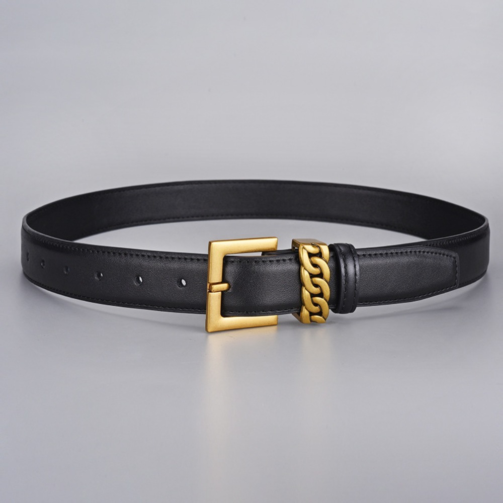 حزام جلد فاخر بعرض 2.3 سم، مصن - مراجعة Formal Belt Leather Thin وسعره