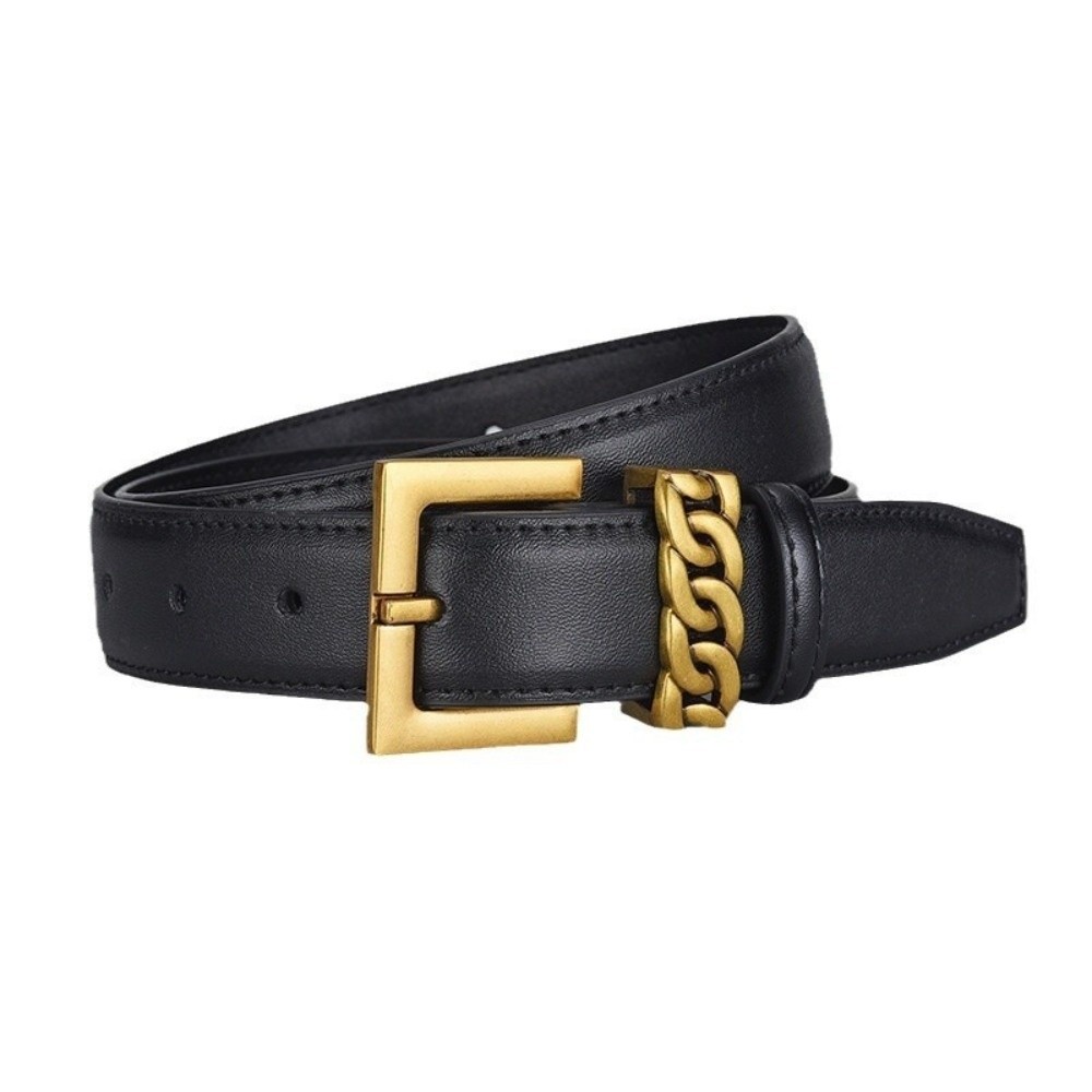 حزام جلدي عصري بعرض 2.3 سم، مص - مراجعة Formal Belt Leather Thin وسعره