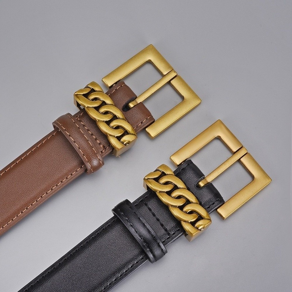 حزام جلد فاخر بعرض 2.3 سم، مصن - مراجعة Formal Belt Leather Thin وسعره