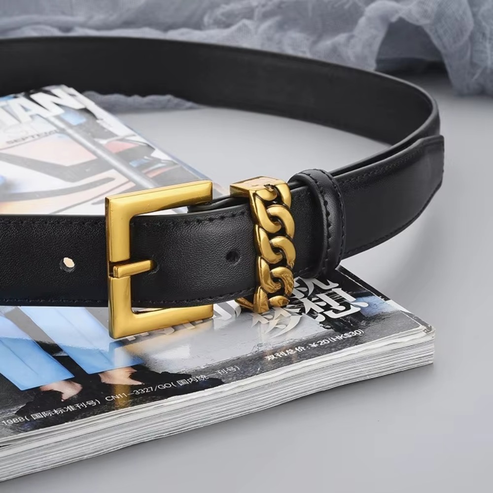 حزام جلد فاخر بعرض 2.3 سم، مصن - مراجعة Formal Belt Leather Thin وسعره
