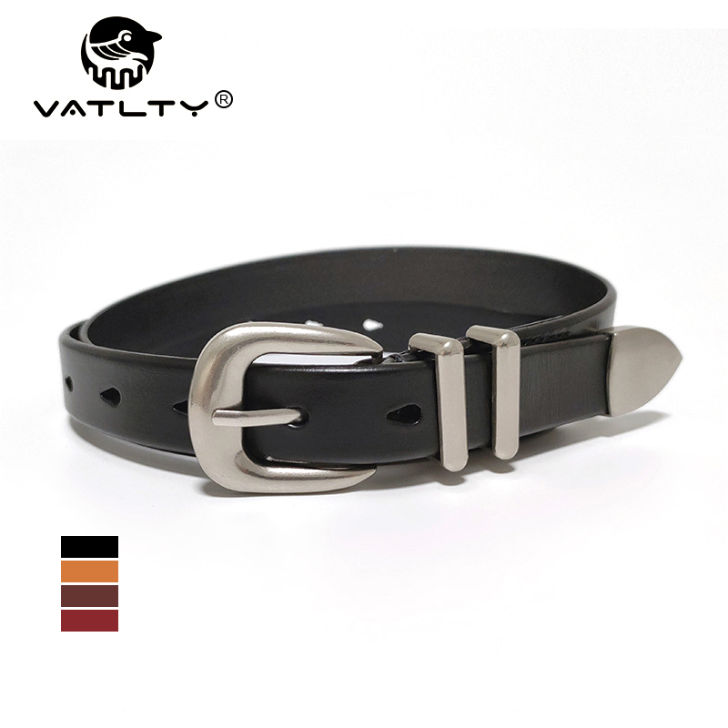 VATLTY 2.3 سنتيمتر حزام جلدي ل - مراجعة Formal Belt Leather Thin وسعره