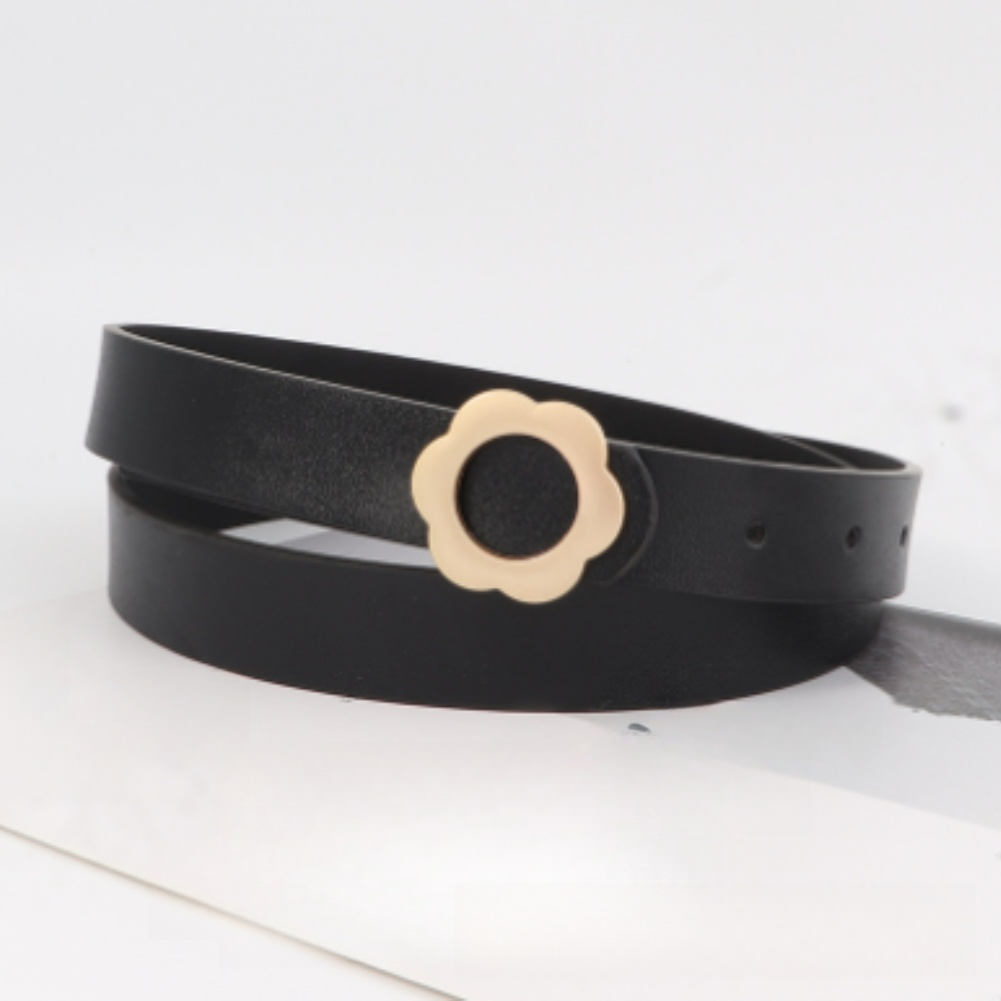 حزام جلد PU رفيع للنساء مع مشب - مراجعة Formal Belt Leather Thin وسعره