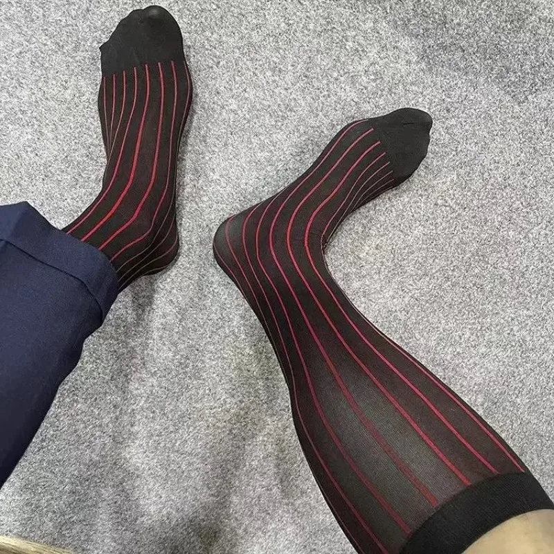 جوارب رجالية مخططة رقيقة للغاي - مراجعة Men'S Formal Wear Rental وسعره