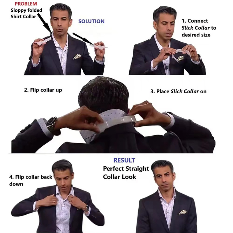دعامة ياقة قميص قابلة للتعديل، - مراجعة Collar Stay Metal وسعره