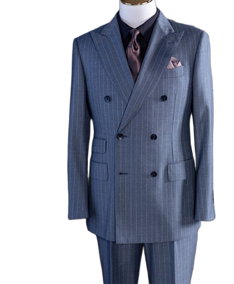 بدلة رجالية كلاسيكية مخططة بال - مراجعة Men Formal Wear With Blazer وسعره