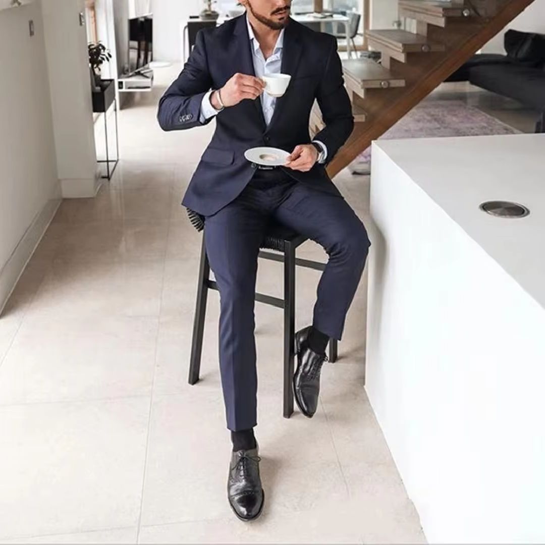 بدلة توكسيدو رجالية من قطعتين  - مراجعة Latest Men Formal Wear وسعره