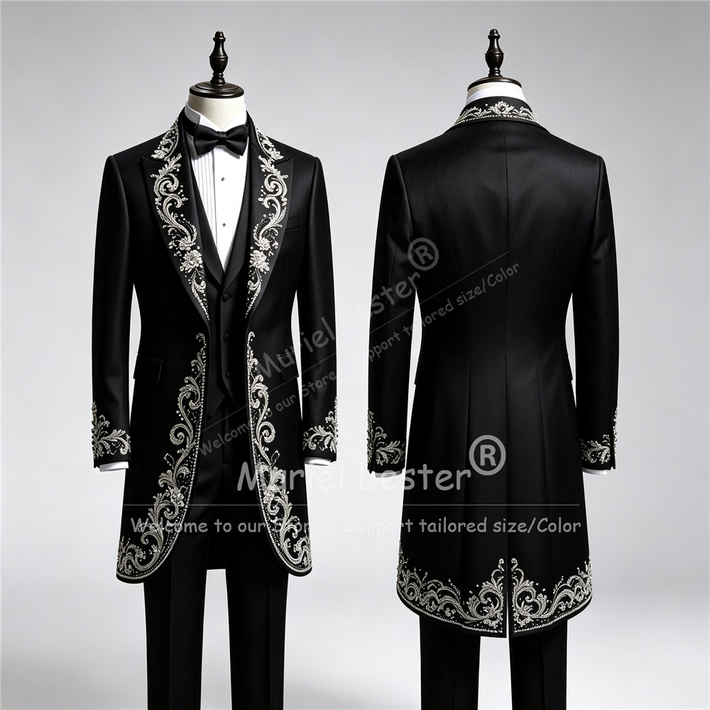 بدلة زفاف فاخرة للرجال مصنوعة  - مراجعة Men Formal Wear With Blazer وسعره