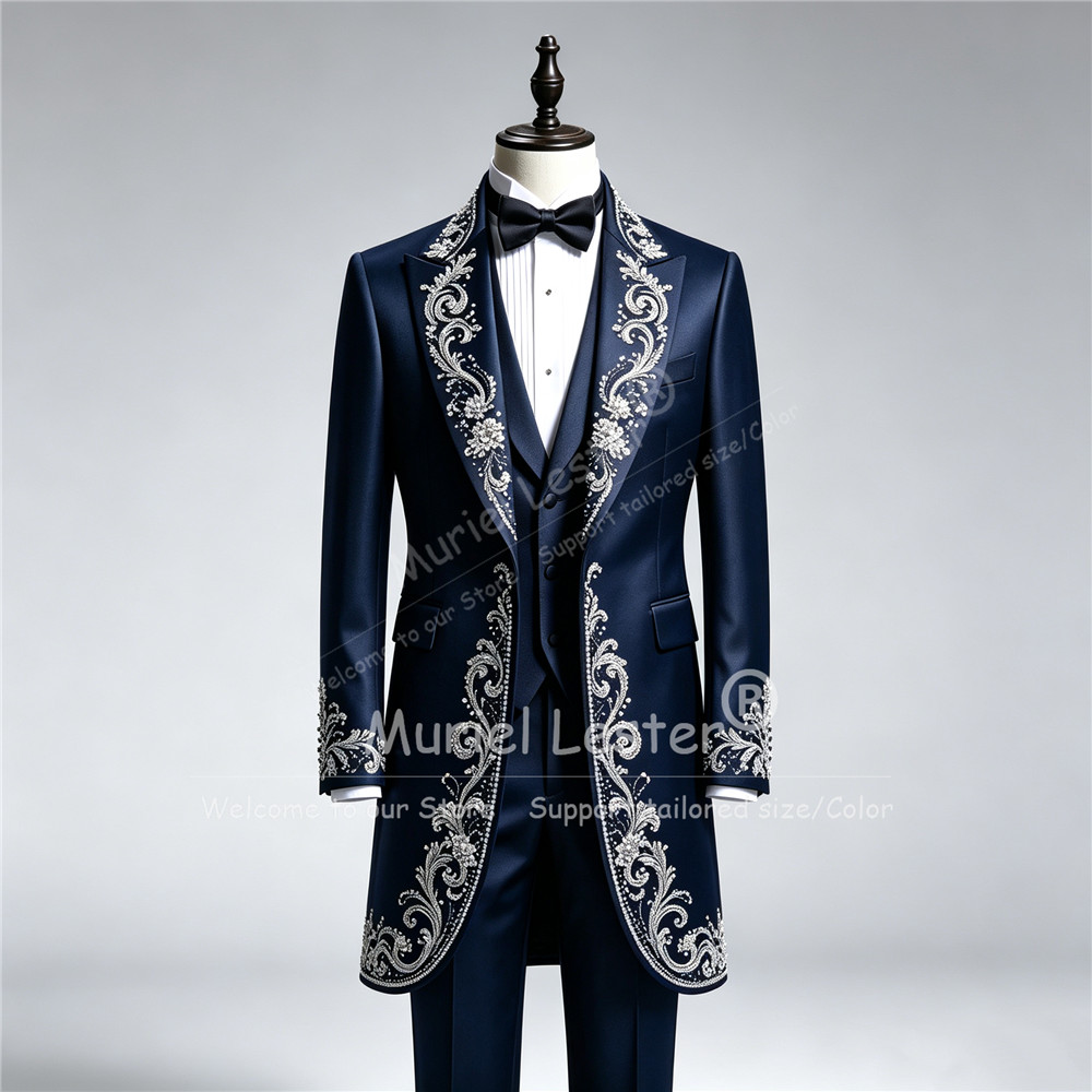 بدلة زفاف فاخرة للرجال مصنوعة  - مراجعة Men Formal Wear With Blazer وسعره